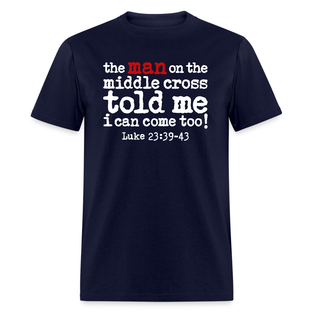 Man on the Middle Cross - navy