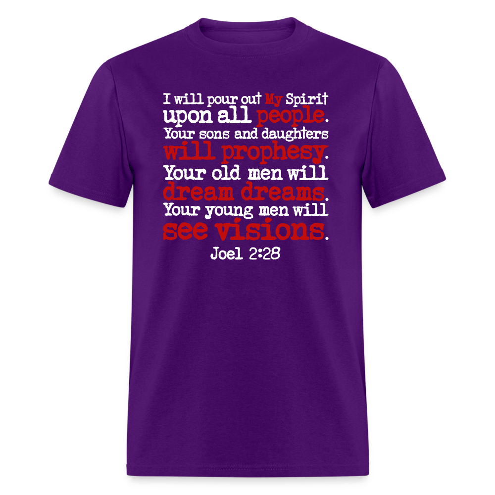 I Will Pour Out My Spirit - purple