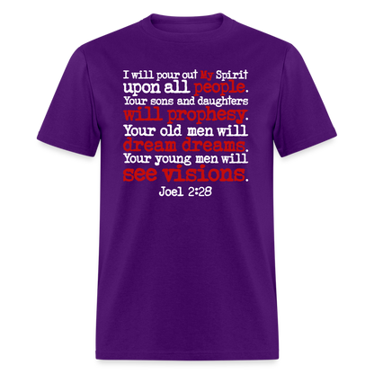 I Will Pour Out My Spirit - purple