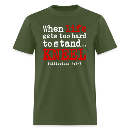Kneel - military green