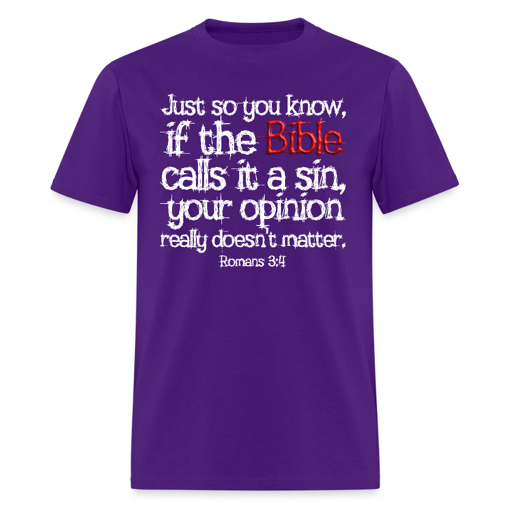 If the Bible Calls it a Sin - purple