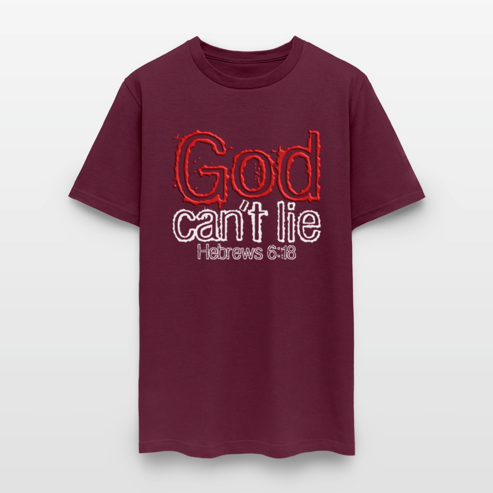 God Can't Lie - burgundy