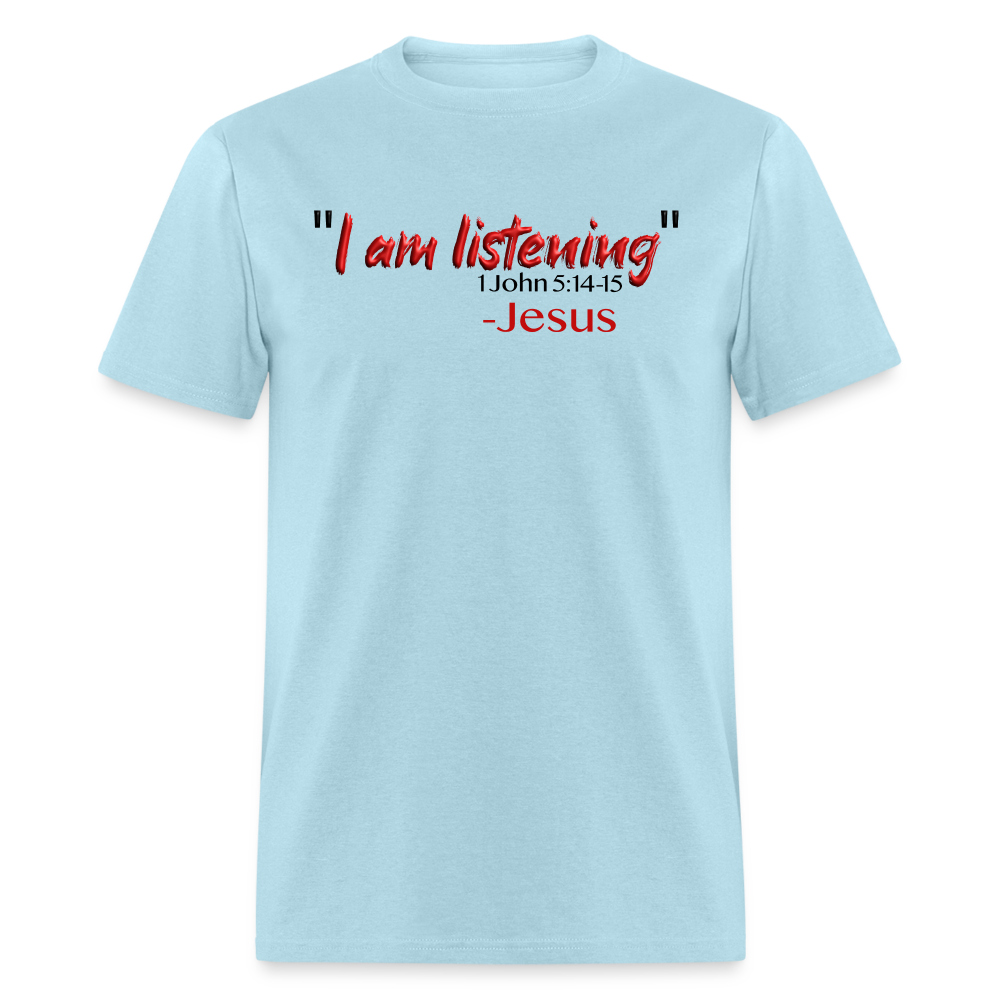 I Am Listening - powder blue