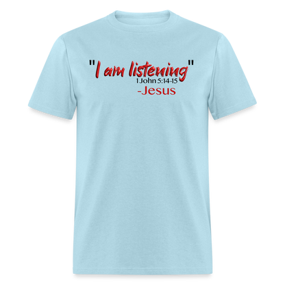 I Am Listening - powder blue