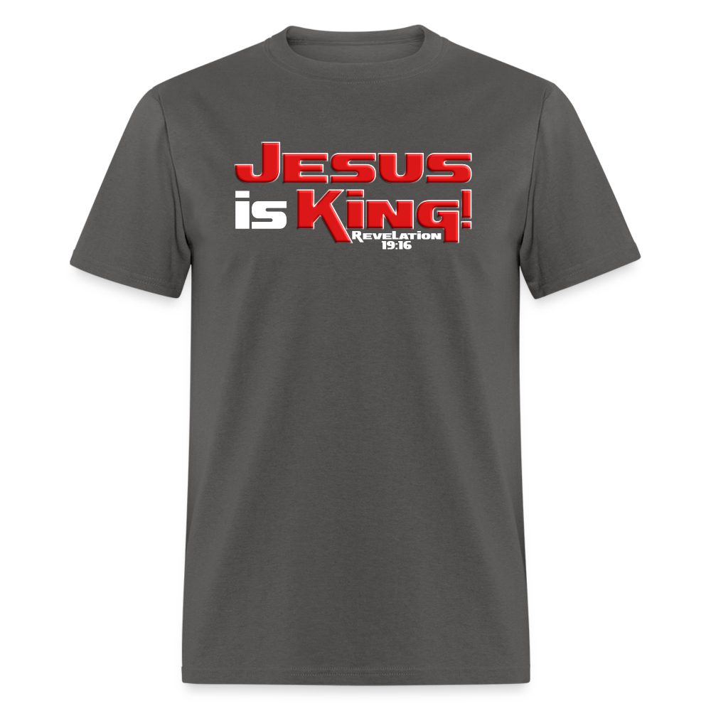 Jesus is King - charcoal