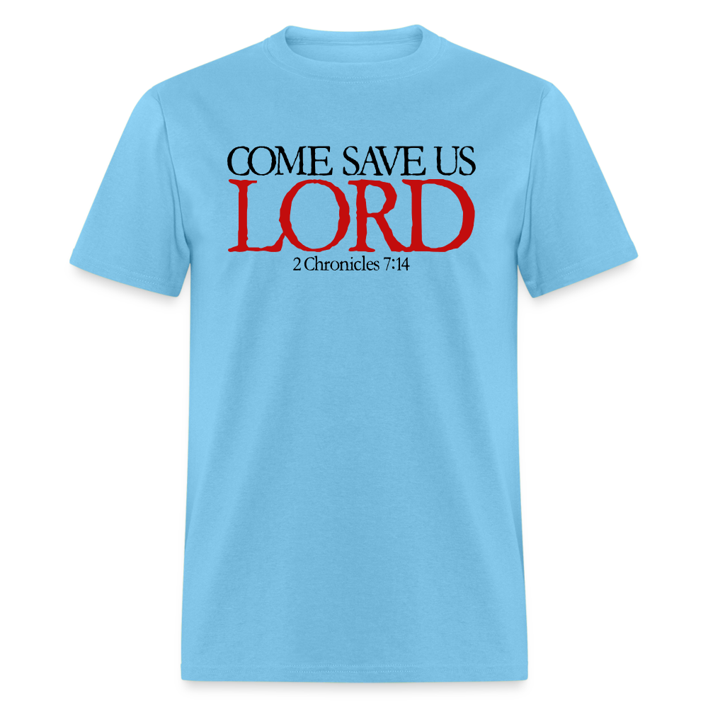 Come Save Us Lord - aquatic blue