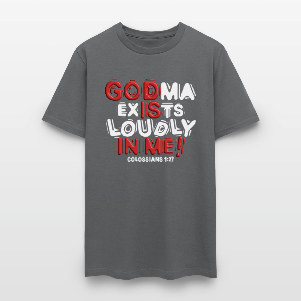 Godma Exists Loudly In Me - charcoal