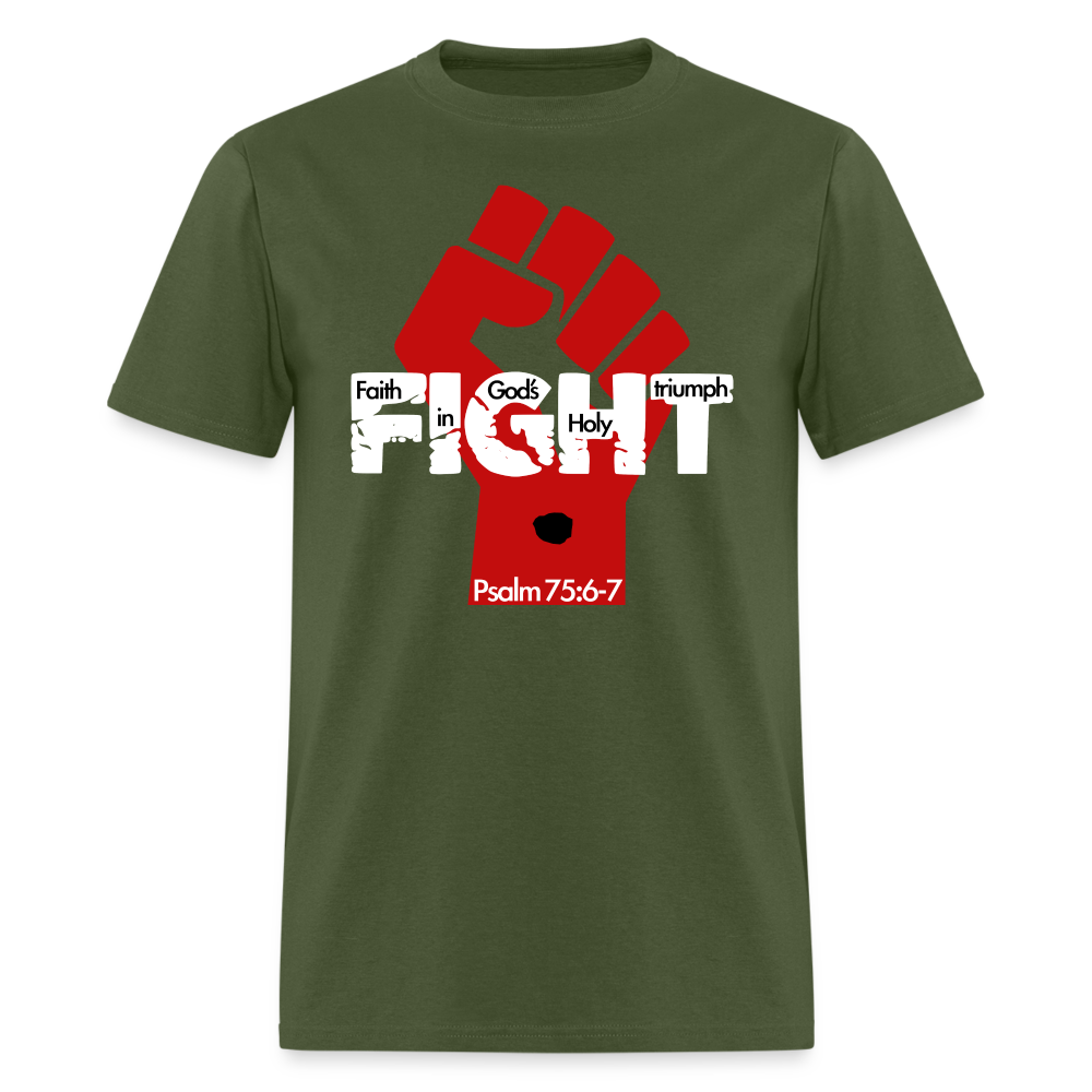 FIGHT with Fist - military green