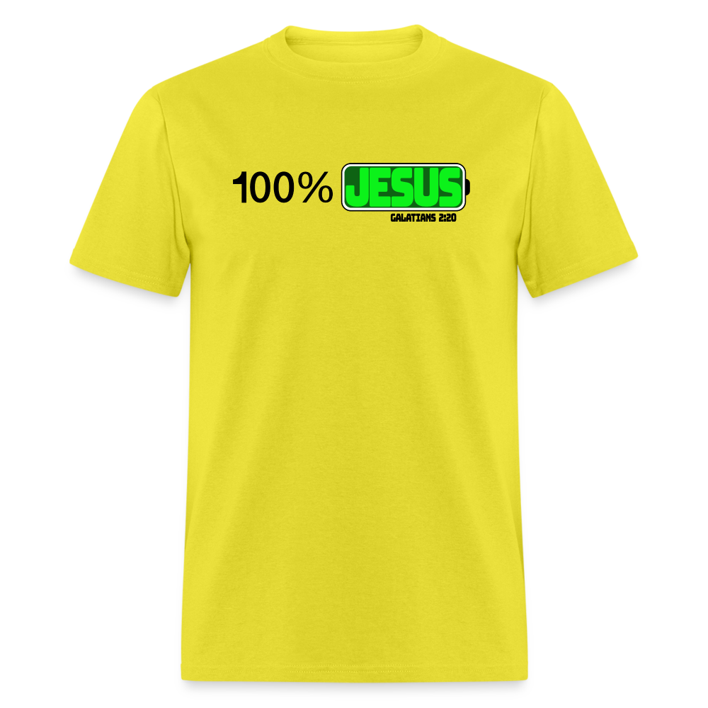 100% Jesus - yellow