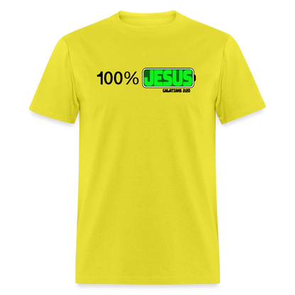 100% Jesus - yellow