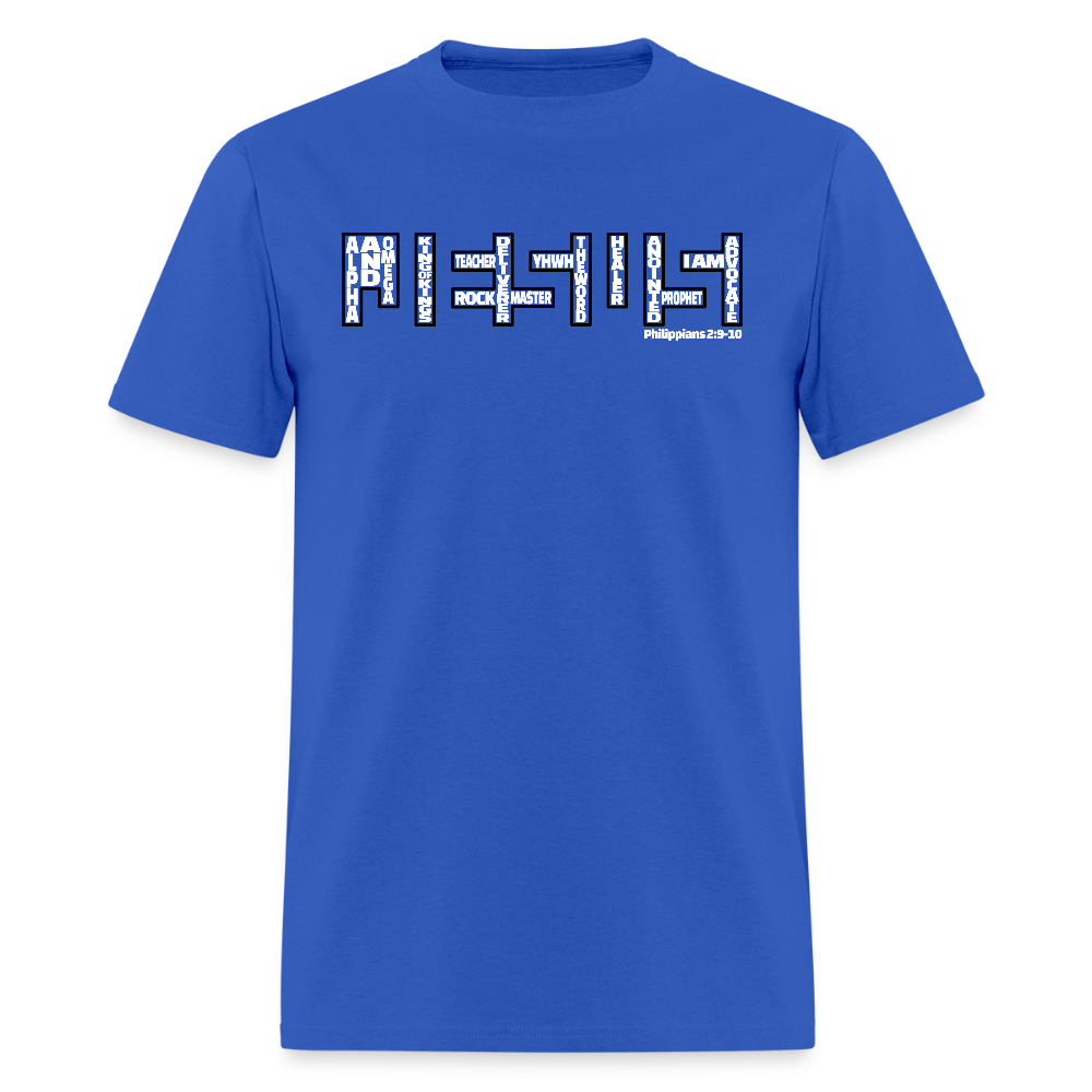 Jesus Name - royal blue