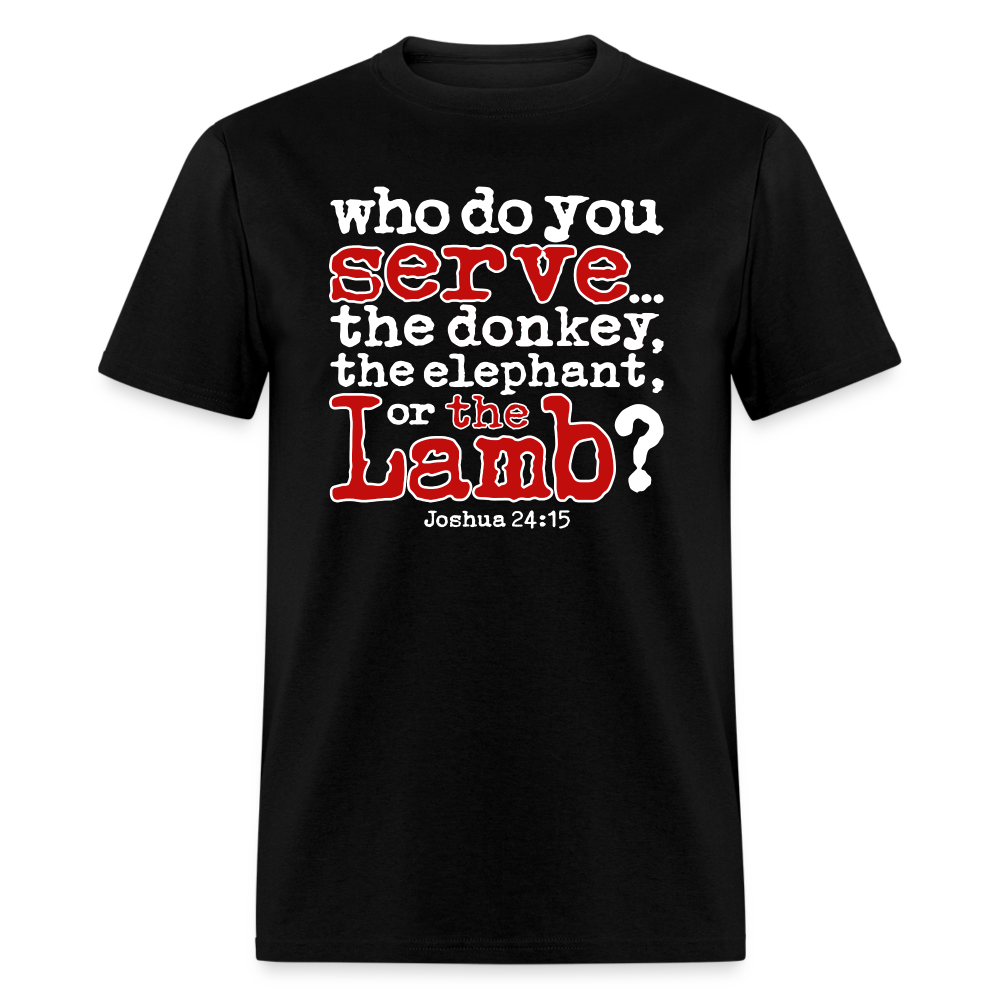 Donkey, Elephant, or Lamb - black