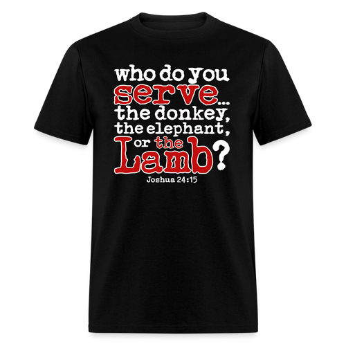 Donkey, Elephant, or Lamb - black