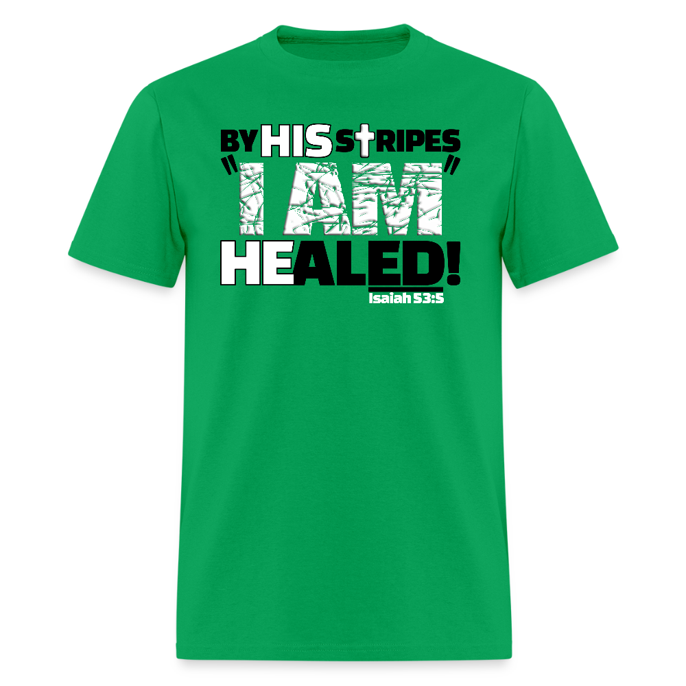 By His Stripes I Am Healed - bright green