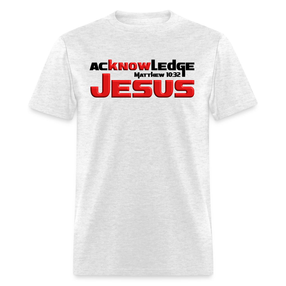 Acknowledge Jesus - light heather gray
