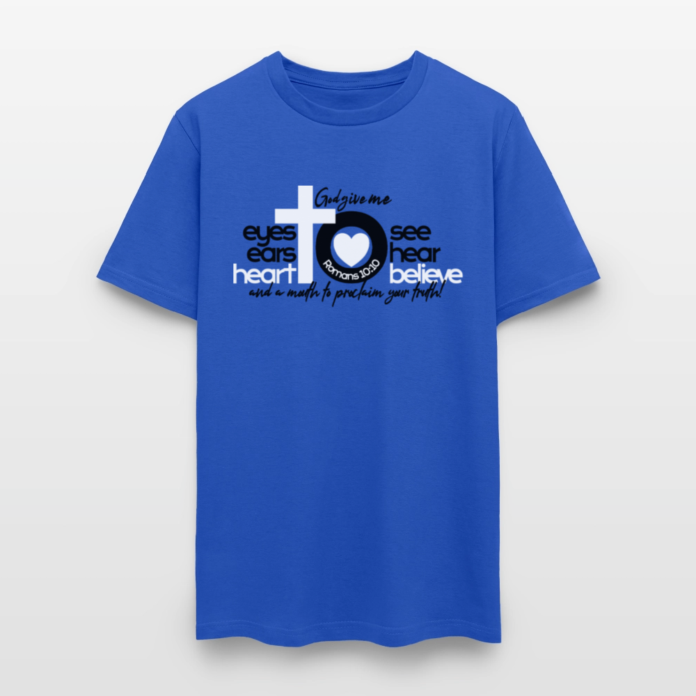 Eyes Ears Heart - royal blue