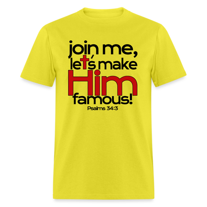 Let's Make Him Famous - yellow