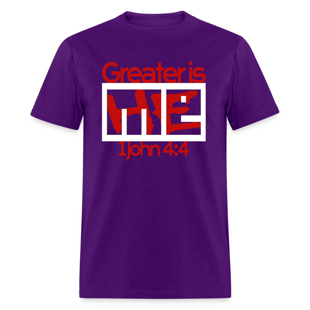 Greater is He in Me - purple