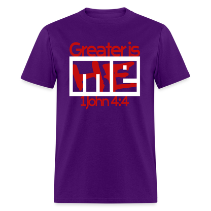Greater is He in Me - purple