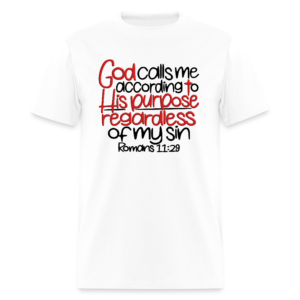 God Calls Me Regardless of My Sin - white