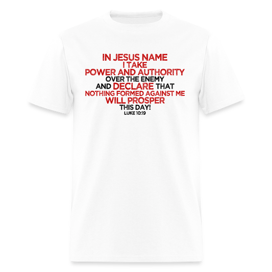 I Take Power & Authority - white