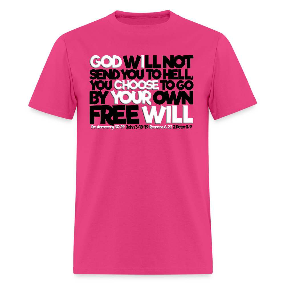 God Will Not Send You To Hell - fuchsia