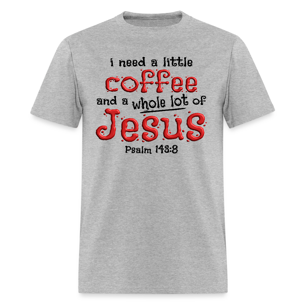 Coffee & Jesus - heather gray