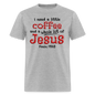 Coffee & Jesus - heather gray