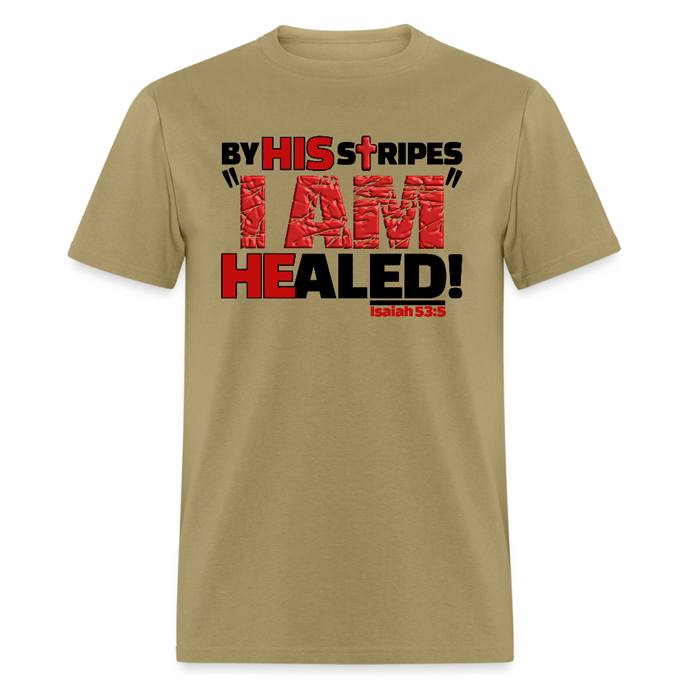 By His Stripes I Am Healed - khaki
