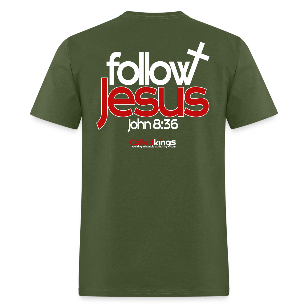 WTBSF? Follow Jesus - military green