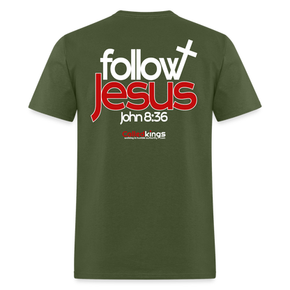 WTBSF? Follow Jesus - military green