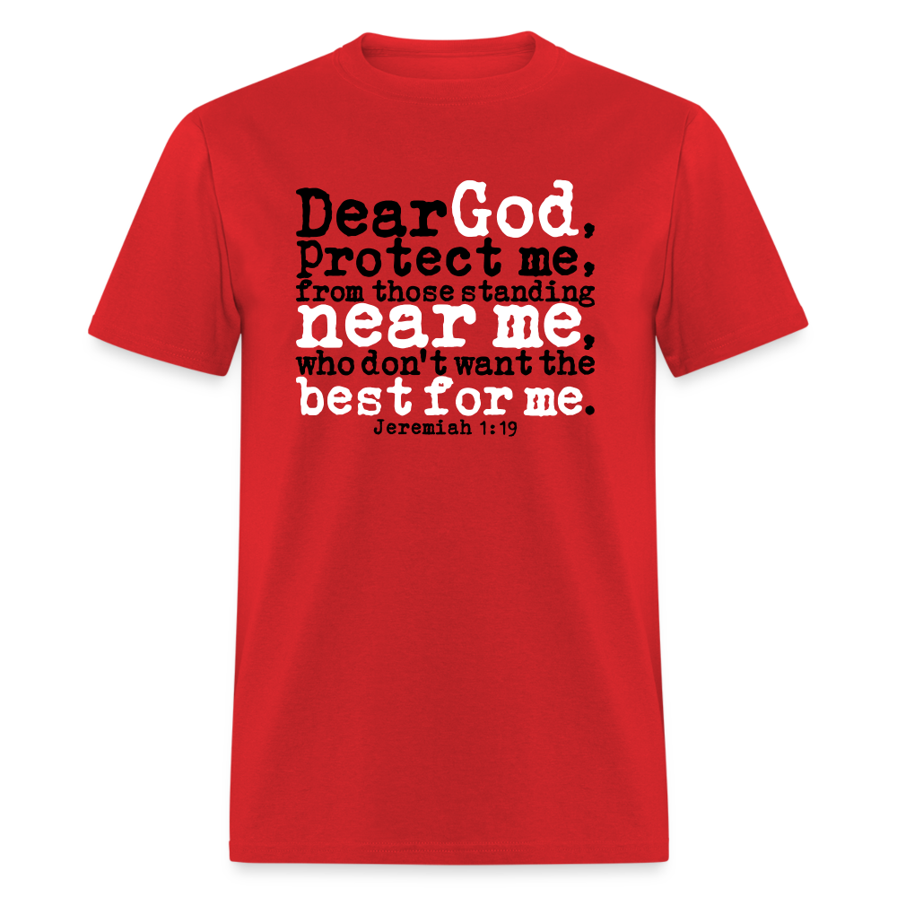 Dear God Protect Me - red