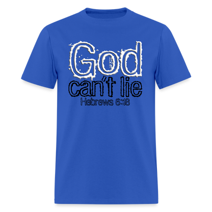 God Can't Lie - royal blue