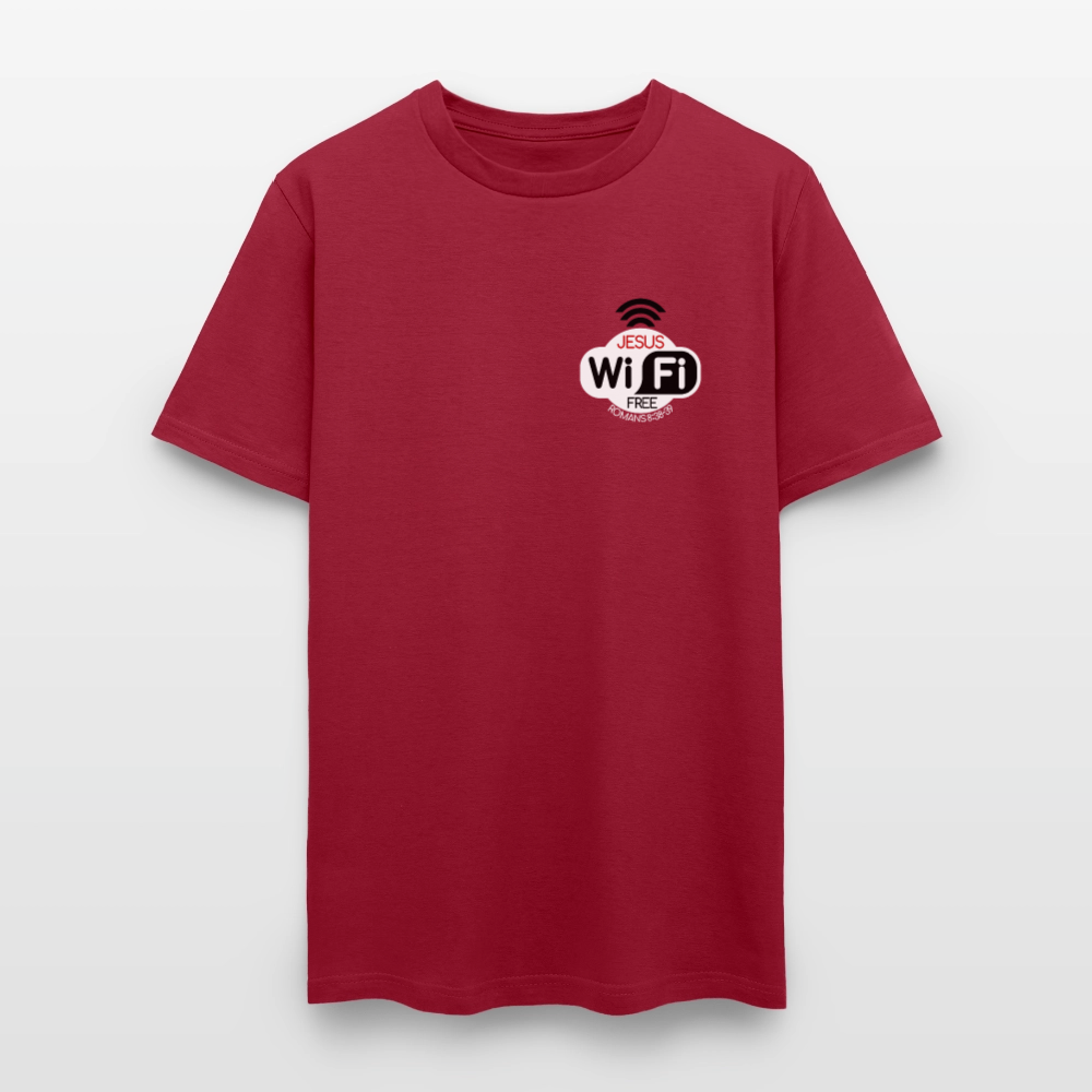 Jesus Strong Wireless Connection - dark red
