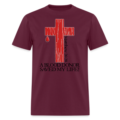 Blood Donor - burgundy