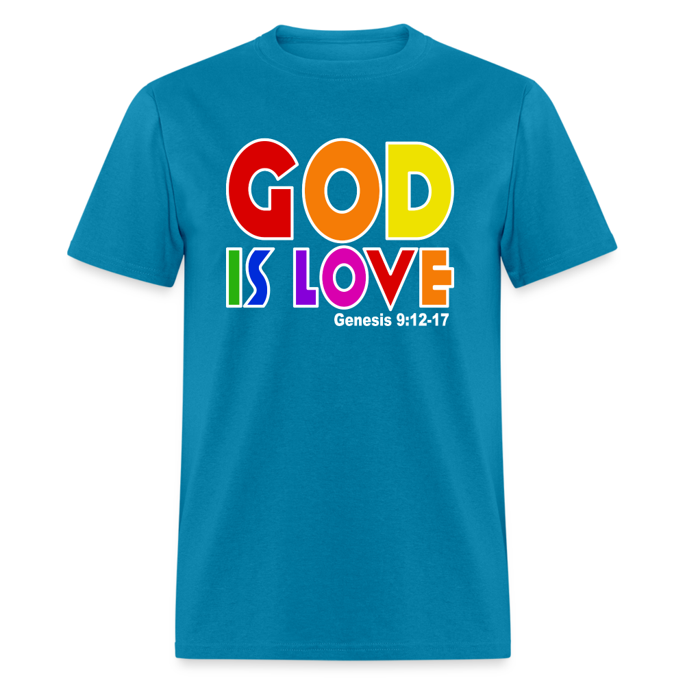 GOD is Love - turquoise