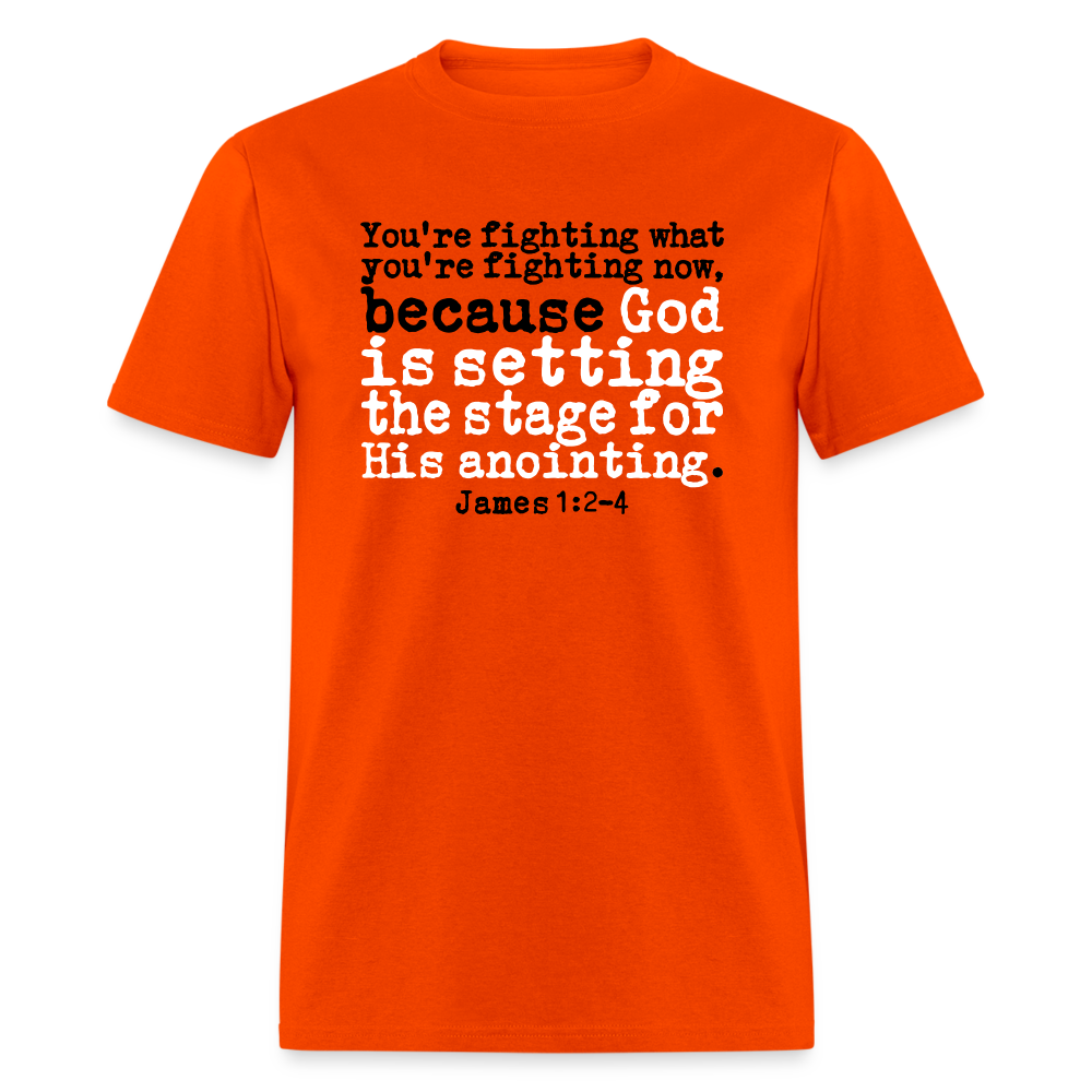 God is Setting the Stage - orange