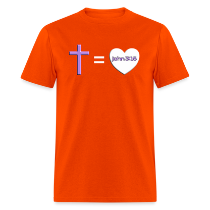 Cross = Love - orange