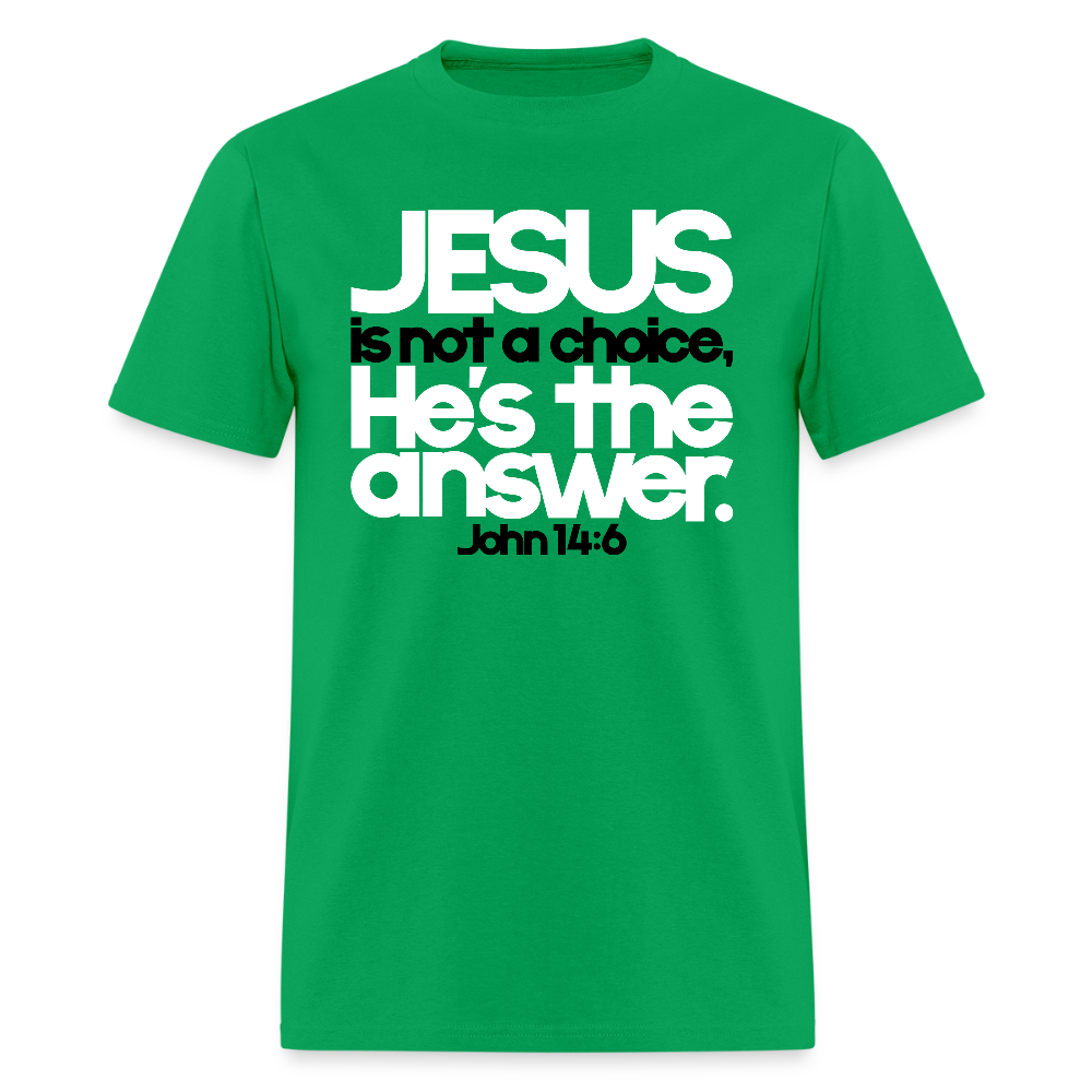 Jesus Is the Answer - bright green