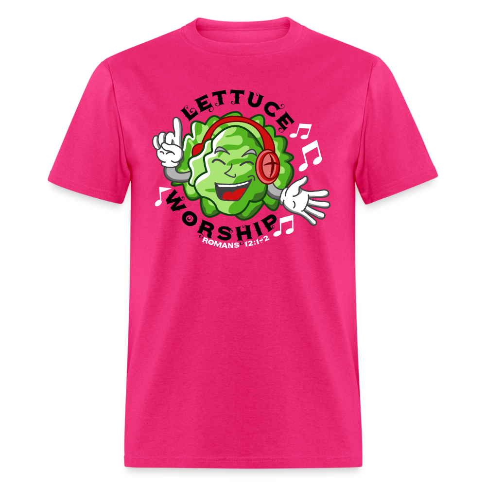 Lettuce Worship - fuchsia