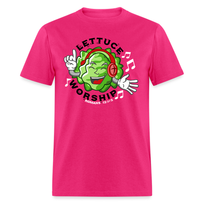 Lettuce Worship - fuchsia