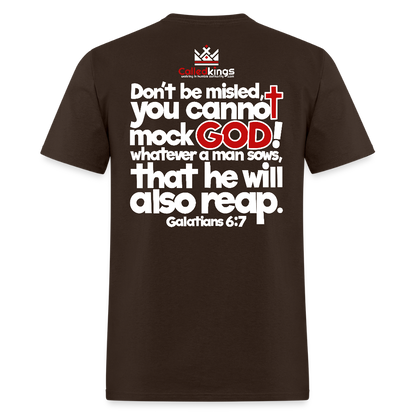 God Will Not Be Mocked - brown