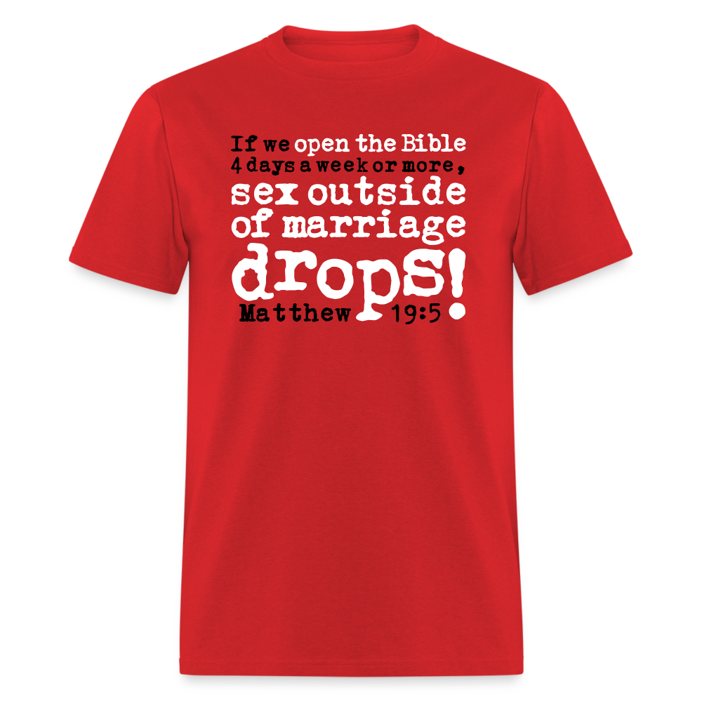 Open Bible Sex Outside of Marriage Drops - red