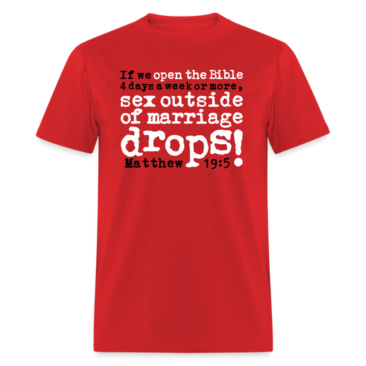 Open Bible Sex Outside of Marriage Drops - red