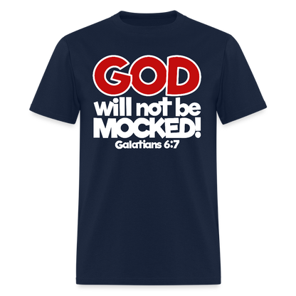 God Will Not Be Mocked - navy
