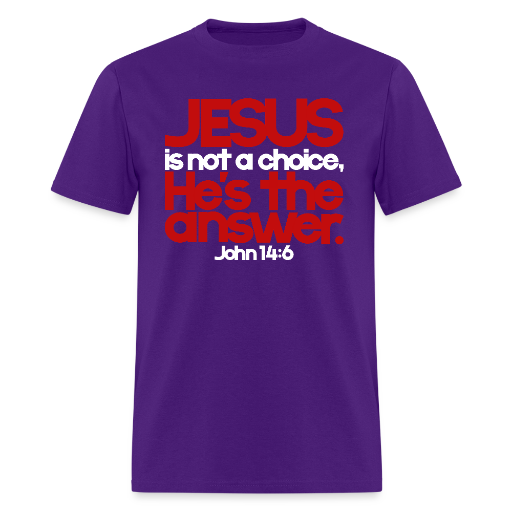 Jesus Is the Answer - purple