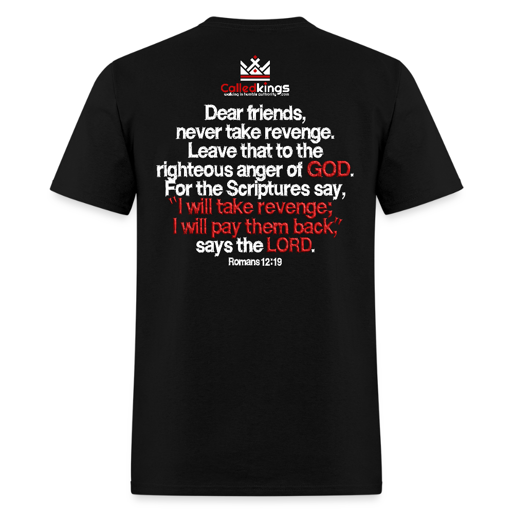 Vengeance is Mine Says the Lord - black