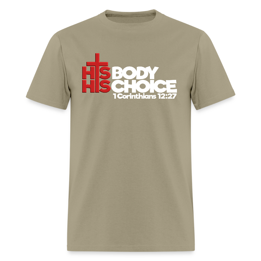 His Body His Choice - khaki