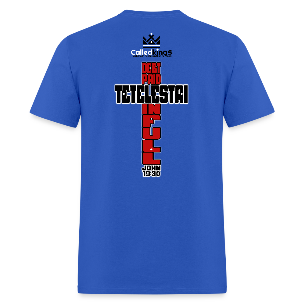 Debt Paid in Full - royal blue