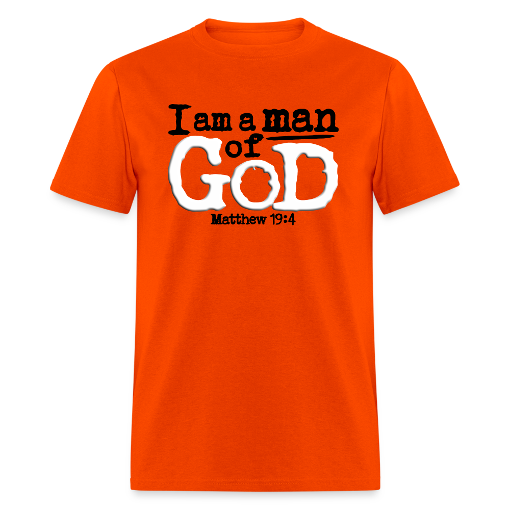 I Am a Man of God - orange